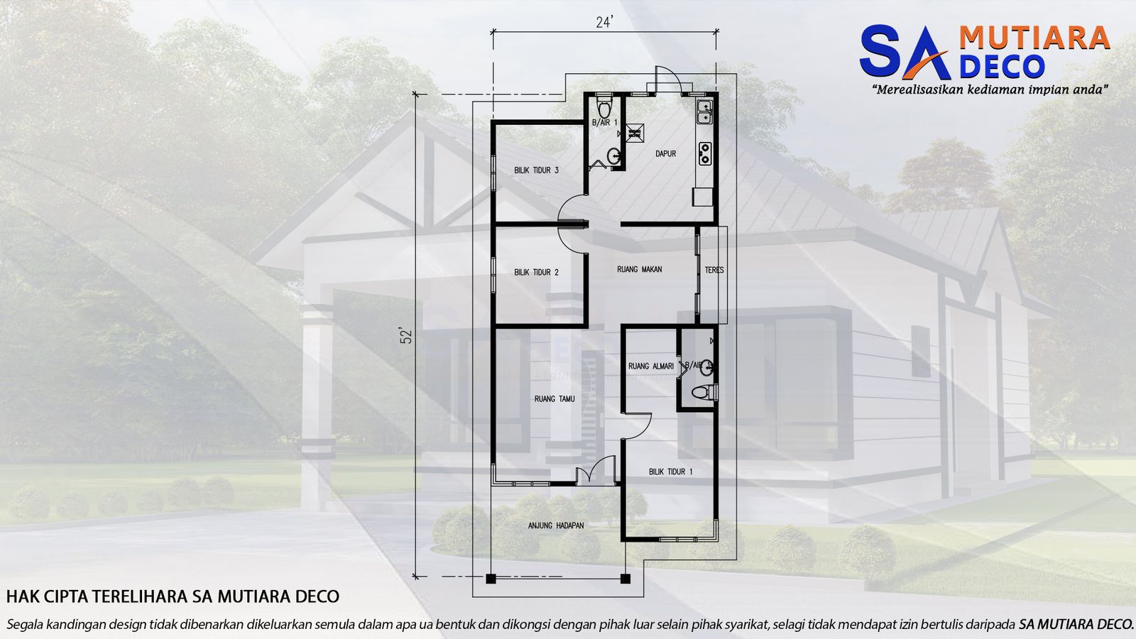 Mutiara Lestari 1178 - Floor Plan